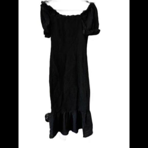 NWT Midi Mermaid Flounce Hem Dress, Size Medium - Picture 2 of 6